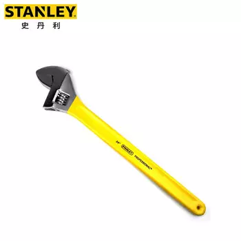 Stanley желтый пластиковый разводной ключ Разводной ключ на 24 дюйма Разводной ключ с большой открывающейся пластиной 97-797-23