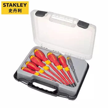 STANLEYSTANLEY Набор отверток VDE из 7 предметов (включая 1 тестовую ручку VDE) STMT60175-23