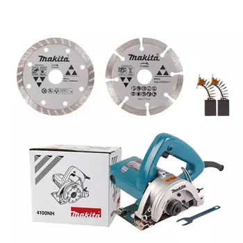 Станок для резки каменной плитки Makita, долбежный станок, 1200 Вт, универсальная электрическая пила 110 мм, 4100NH (пакет для каменной кладки)