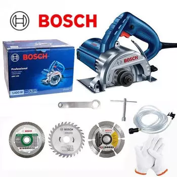 Станок для резки мрамора Bosch GDC 140 + три диска, перчатки