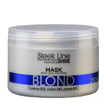 Stapiz Маска Sleek Line Blond Mask с шелком для светлых волос с платиновым оттенком 250мл