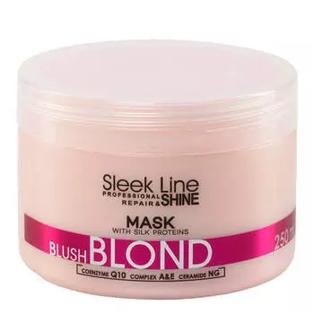Stapiz Sleek Line Blush Blond Mask маска для светлых волос с шелком 250мл