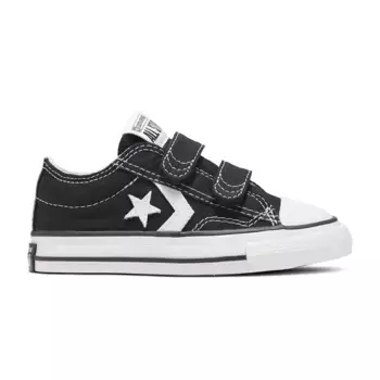 Star Player 76 Основополагающие Canvas Converse Детские повседневные кроссовки, чёрный