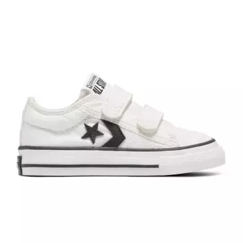 Star Player 76 Основополагающие Canvas Converse Детские повседневные кроссовки, белый