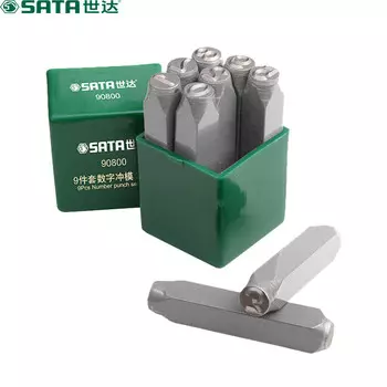 Star SATA 90804 9-компонентный цифровой штамп для штамповки стальной символьный штамп 8 мм