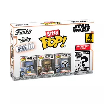 Star Wars The Mandalorian — набор из 4 фигурок Funko Bitty Pop, серия 1
