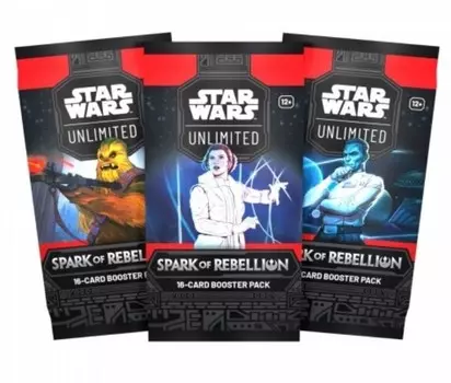 Star Wars: Unlimited — Spark of Rebellion — Booster Box (16), настольная игра, Fantasy Flight Games