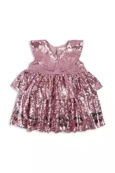 STARLA ПЛАТЬЕ С ПАЙЕТКАМИ детское платье Konges Sljd, розовый
