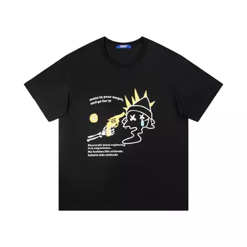 Starlander Футболка унисекс, Серый/Белый