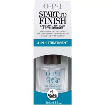 Start To Finish 3-в-1 укрепляющая база и верхнее покрытие, 15 мл, Opi