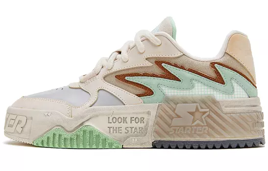Кроссовки Starter Skateboarding, светло-серый/коричневый/зеленый