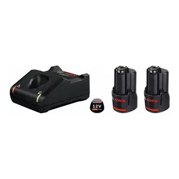 Стартовый комплект аккумуляторов Bosch: 2 x GBA 12 Вольт 2,0 Ач и GAL 12V-40
