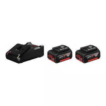 Стартовый комплект аккумуляторов Bosch: 2 x GBA 18 Вольт 4,0 Ач и GAL 18V-40
