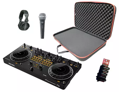 Стартовый комплект Pioneer DJ DDJ-REV1 Scratch K-REV1-HP550-DJCM-SV100-MT5-DJ K-REV1-HP550-DJCM-SV100-MT5-DJ