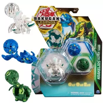 Стартовый набор Bakugan Legends Krakelios Ultra, 3 фигурки + карты Spin Master