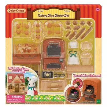 Стартовый набор Calico Critters Bakery Shop, кукольный домик, игровой набор с мебелью и аксессуарами Calico Critters