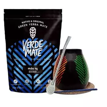 Стартовый набор Чашка Bombilla Mate + Yerba Mate Verde IQ Marka Niezdefiniowana