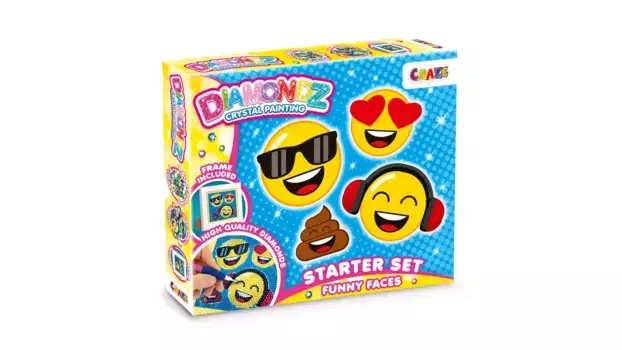 Стартовый набор Craze DIAMONDZ CRSYTAL PAINTING Смешные рожицы