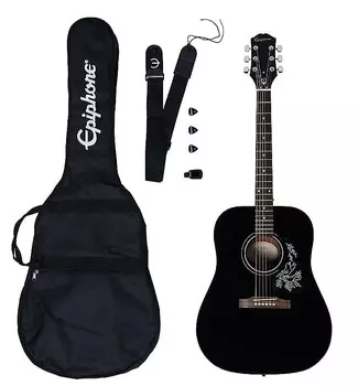 Стартовый набор для акустической гитары Epiphone Starling — черное дерево PPAG-EASTAREBCH1