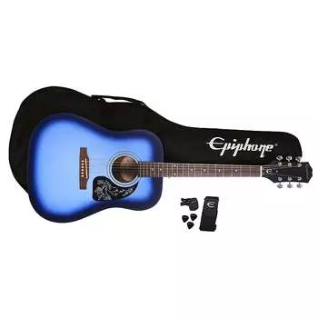 Стартовый набор для акустической гитары Epiphone Starling Starlight Blue Starling Acoustic Guitar Starter Pack