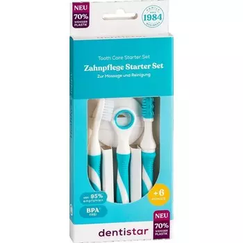Стартовый набор для ухода за зубами из 4 предметов Dentistar, 1 шт.