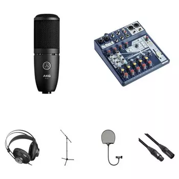 Стартовый Набор для записи Конденсаторного Микрофона AKG P120 с Микшером Notepad-8FX