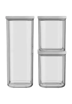 Стартовый набор контейнеров для хранения Модула, 3 шт Mepal, размер: длина 18,5см, ширина 14,8см, высота 22,8см.