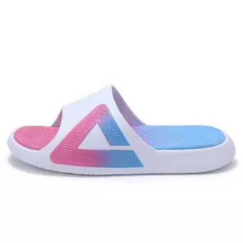 State Extremely Large Triangle 1.0 Шлепанцы женские Большие белые/пудрово-голубые Peak