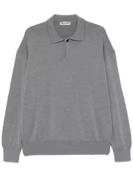 STATE OF ORDER шерстяная рубашка поло, серый