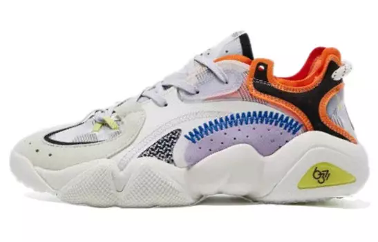 State Pole 6371 Кроссовки Lifestyle женские с низким верхом, кремово-белые/оранжевые Peak