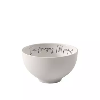Statement Bol Amazing not perfect, 14см Villeroy & Boch, белый/черный