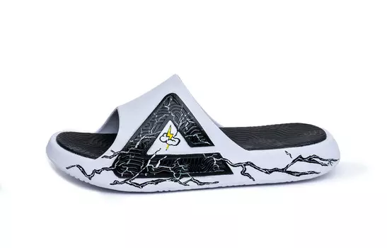 Статистика Сандалии Шлепанцы Мужские Белые Черные Peak