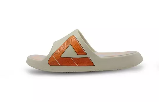 Статистика Сандалии Шлепанцы Мужские Белые/оранжевые Peak