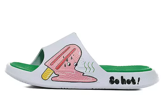 Статистика Сандалии Шлепанцы Мужские Белые Peak