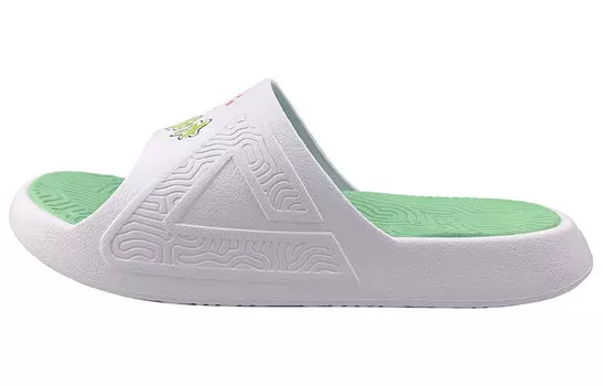 Статистика Сандалии Шлепанцы мужские Белый/Зеленый/Желтый/Розовый Peak