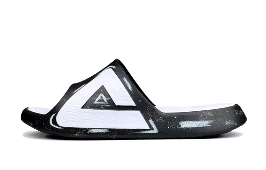 Статистика Сандалии Шлепанцы Мужские Черный/белый Peak