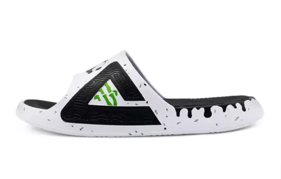 Статистика Сандалии Шлепанцы Мужские Черный/белый/зеленый Peak