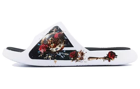 Статистика Сандалии Шлепанцы Мужские Черный/Красный Peak