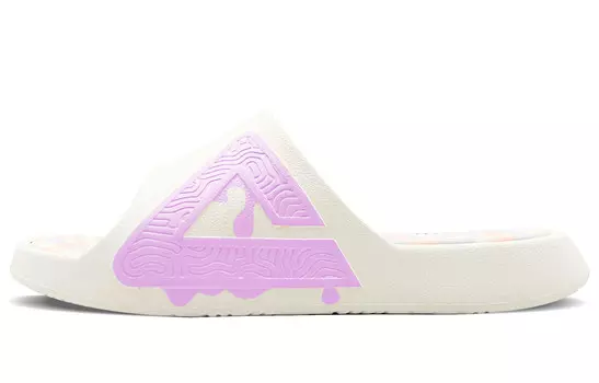 Статистика Сандалии Шлепанцы Мужские Фиолетовый/бежевый Peak