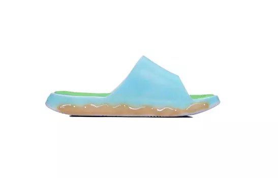 Статистика Сандалии Шлепанцы Мужские Синие/Зеленые Peak