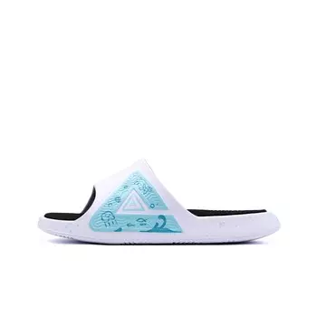 Статистика Сандалии Шлепанцы Унисекс Белый/синий Peak