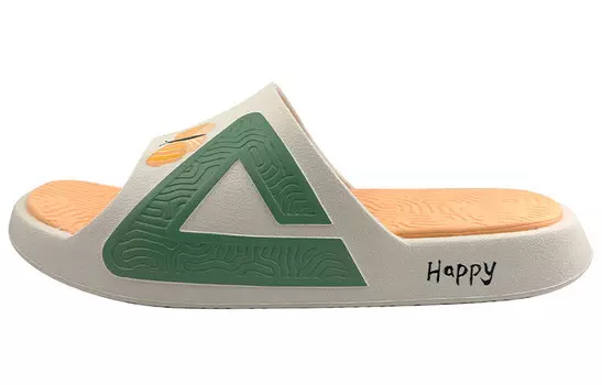 Статистика Сандалии Шлепанцы Унисекс Черный/белый Peak