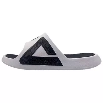 Статистика Сандалии Шлепанцы Унисекс Черный/белый/зеленый Peak