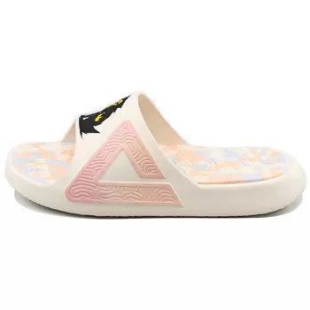 Статистика Сандалии Шлепанцы Унисекс Черный/Желтый/Розовый Peak