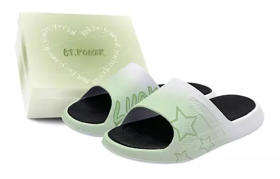 Статистика Сандалии Шлепанцы Унисекс Зеленый Peak