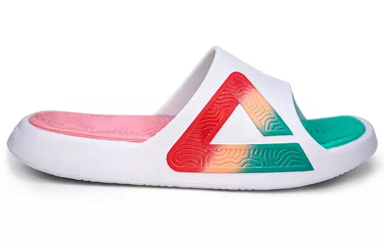 Статистика Сандалии Шлепанцы женские Белые/голубые/розовые Peak