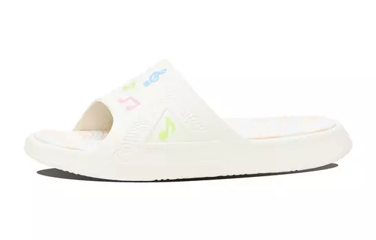 Статистика Сандалии Шлепанцы Женские Холщовые Белые Peak