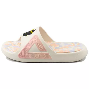 Статистика Сандалии Шлепанцы женские Розовые/Черные/Желтые Peak