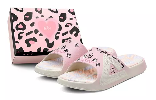 Статистика Сандалии Шлепанцы женские Розовые Peak