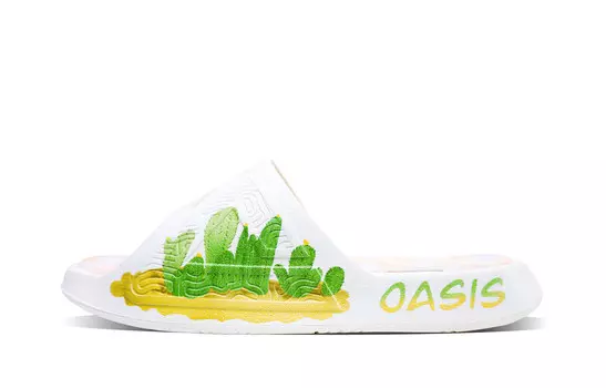 Статистика Сандалии Шлепанцы женские Серые/Желтые Peak